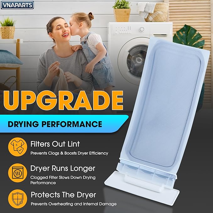 WED4815EW1 WED4800BQ1 MEDC215EW1 Dryer Lint Filter Screen for Whirlpool Maytag WED4800XQ0 WED4900XW0 WED5100VQ0 WED5200VQ01 WED5300VW0 WED5300SQ0 WED5100VQ1 MEDC200XW1 MEDC300BW0 MEDC400VW0 WED5200VQ1