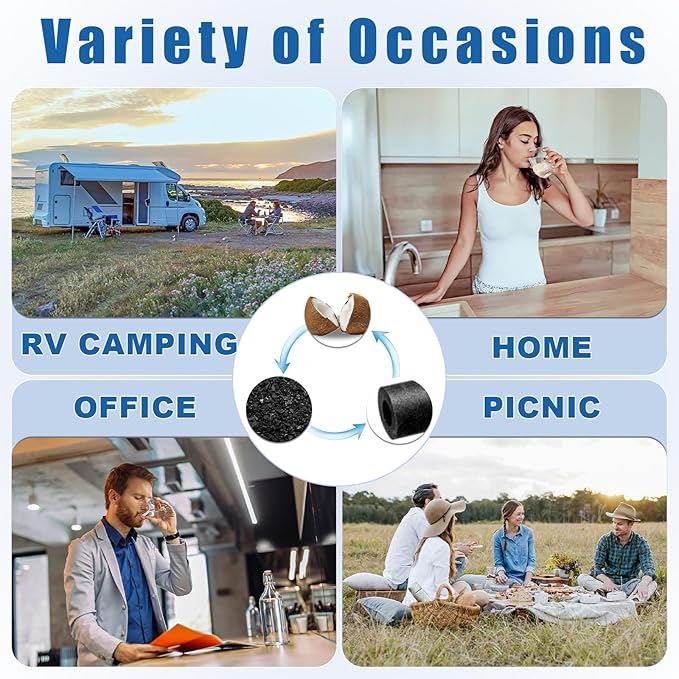 Water Filter Replacement Compatible with Berkeyy Black Filters & PF 2 Fluoride Filters Gravity Water Filter System by NSF/ANSI 42 Certified, 2 Packs Combo water filtration replacement