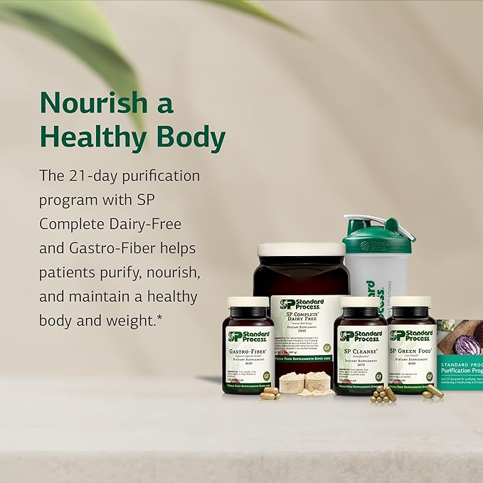 Standard Process Purification Product Kit with SP Complete Dairy Free and Gastro Fiber - 21-Day Detox for Healthy Body Maintenance - Vegan, Gluten-Free & Non-Dairy - 1 Kit