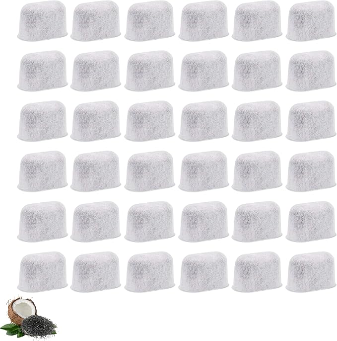 36 Nispira DCC-RWF Water Filters Replacement for Cuisinart Coffee Maker Part DCC-RWF Activated Charcoal