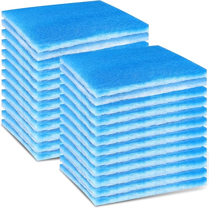 24 Pack Dryer Filter Replacement, Pre-Cut Portable Dryer Filters Compatible with FUNMAS Indoor Dryer Vent System MERV 7 Double Layer Filtration