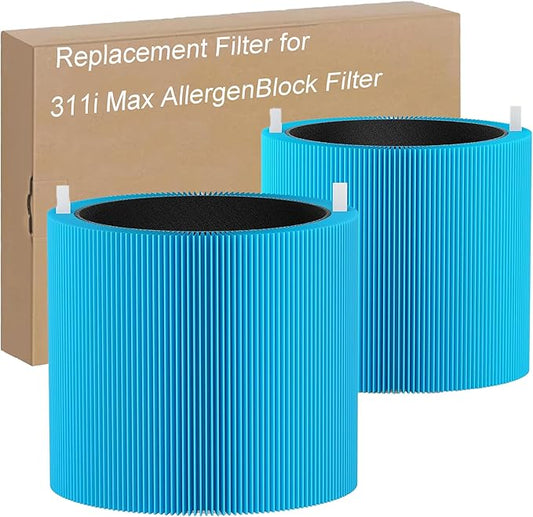 311i MAX AllergenBlock Replacement filter Compatible with Blue Pure 311i Max AllergenBlock Air Purifier,Premium Filter & Activated Carbon Filter-F3MAX AllergenBlock Filter,2 pack