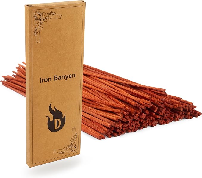 120PCS Reed Diffuser Sticks 7.5in/19CM Diffuser Reeds Replacements for Home, SPA (Orange)