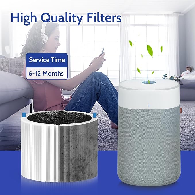 2 Pack 211i Max Replacement Filter Compatible with Blue Pure 211i Max Air Purifier, H13 211iMax Replacement Filter, Compared Part F2MAX
