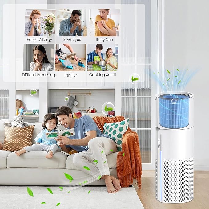 MIRO PRO Humidifier Filters Replacement for Afloia MIRO PRO and Kilo PRO Air Purifier Humidifier 2 in 1, Washable Wet Curtain 2-Pcs