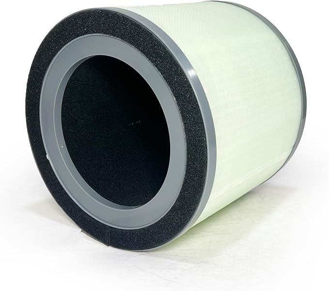 Nispira TR-8080 4-in-1 True HEPA Activated Carbon Filter Replacement Compatible with DreamEgg Air Purifier Portable TR-8080 Part RF001, 1 Pack
