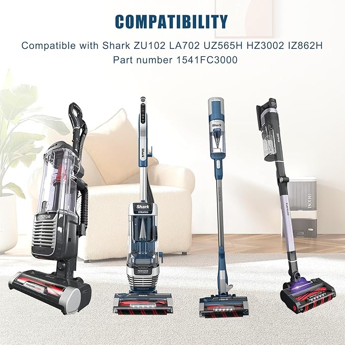4 Pack Odor Neutralizer Cartridge Compatible with Shark ZU102 LA702 UZ565H HZ3002 IZ862H IZ562H AZ4002 AZ3000 HZ3000 HZ3002 ZD550 Upright Vacuum, HP152 HP301 HP302 Air Purifier, Part# 1541FC3000