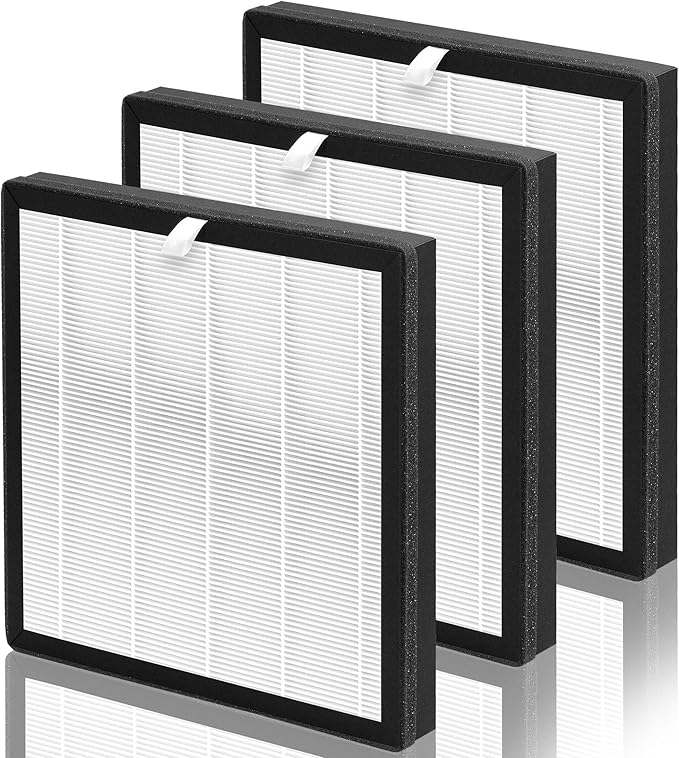 3-Pack G3 H13 HEPA Replacement Filter Compatible with AMEIFU G3 Air Pu-rifier (Sferf-30) and VEWIOR A3 Air Pu-rifier, G3 H13 HEPA Filter with 3-IN-1 High-Efficiency Filtration