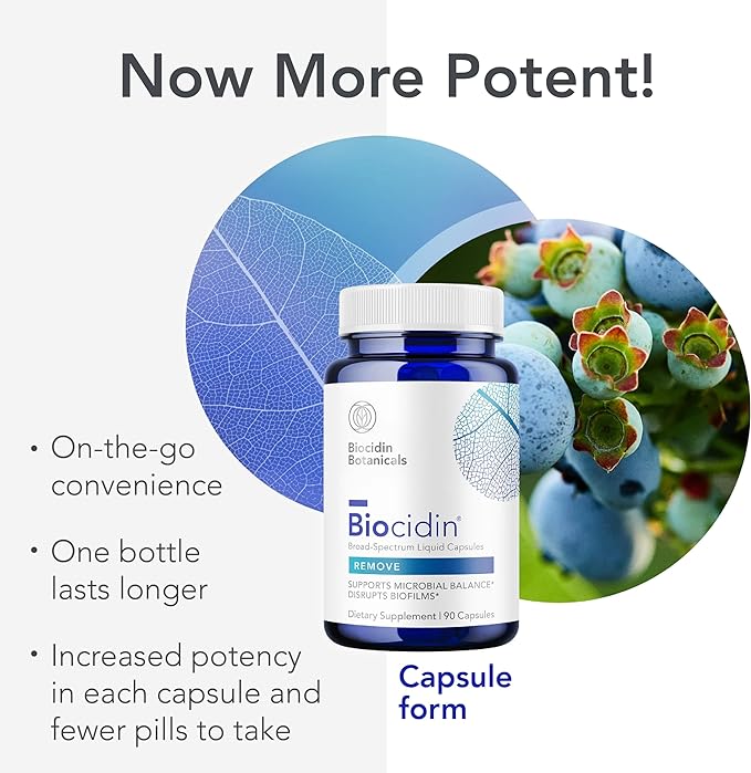 Biocidin Capsules - Biofilm Disruptor - Supports Gut Detox Cleanse, Healthy Microbial Balance, Immune Function & Gut Health - Professional-Grade Herbal Supplement with 18 Botanicals (90 Capsules)