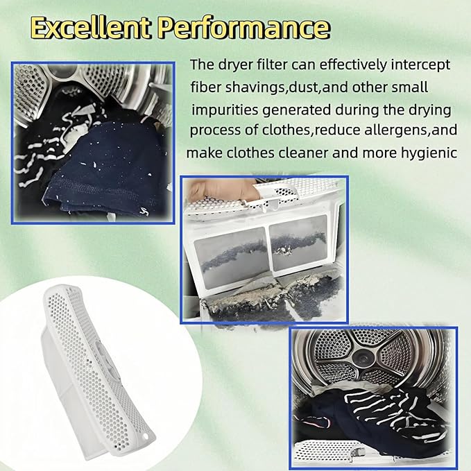 00752387 Dryer Lint Filter - Compatible with Bosch, Replaces 00753637, AP5984732