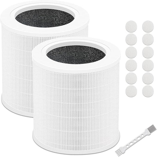 2 Pack A2001 Replacement Filter,Efficiency 3-In-1, H13 True, Compatible with 2001 air puri-fier filter replacement,Compared to Part NO#AF-2001 h13 filter replacement,Compatible with A2001 Filter