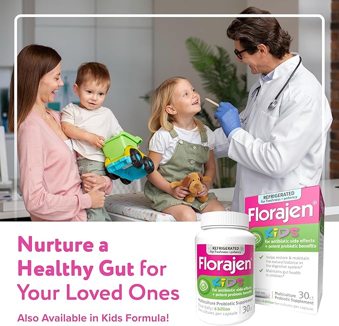 Florajen Digestion Probiotic - Gut Health Supplement for Bloating, Constipation, & Digestive Relief - 15 Billion Live Cultures - Multi-Strain Formula - Refrigerated for Freshness - 90-Count