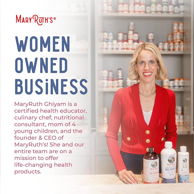 MaryRuth Organics Postnatal & Prenatal Vitamins for Women | Sugar Free | Womens Multivitamin for Pre-Conception, Pregnancy & Nursing | Ginger | Selenium | Folate | Vegan | Non-GMO | Gluten Free | 32oz