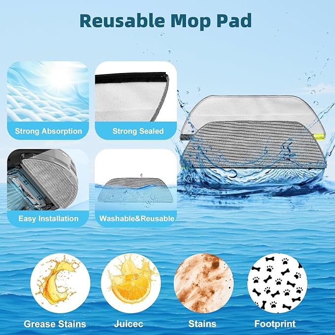 Accessories Kit Replacement Part for Shark Power Detect/Detect Pro AV2800ZE AV2810YS AV/RV2820ZE/YE Robot Vacuum,Main Brush,Primary Filters,Foam Filters,Pre/(Post)-Motor Filters,Side Brush (18 Pack)