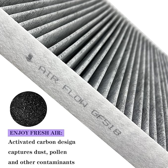 GF518 Cabin Air Filter for Volvo C40 2022-2023, C40 Recharge 2022-2024, XC40 2019-2024, XC40 Recharge 2021-2024, Polestar 2 2021-2024, EC40,EX40 2025, Replacement for 31497284, 31497285