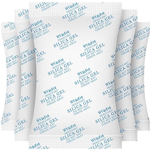 2 Gram(500Packs) Food Grade Moisture Absorber Silica Gel Desiccant Packets for Storage,Desiccant Beads Silica Gel Packs for Moisture Control