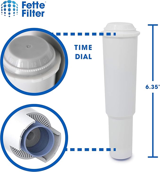 Fette Filter - Coffee Water Filters Compatible with Jura Clearyl White 64553, 7520, 60209, 68739, 62911 Also Compatible with Various Models of Nespresso, Capresso, Impressa Models Pack of 4