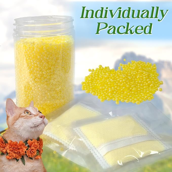 12 Pack Odor Remover Refills Compatible with Whisker OdorTrap Pod, Cat Toilet Odor Eliminates Deodorant for Litter-Robot and Traditional Litter Boxes (12* Lemon)