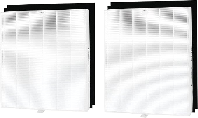 Climestar Premium True HEPA Filter Compatible with Coway AP-1512HH, AP-1518R, AIRMEGA 200M Mighty Air Purifier Part# 3304899 Replacement Filter. Set of 2 HEPA Filters and 4 Prefilters