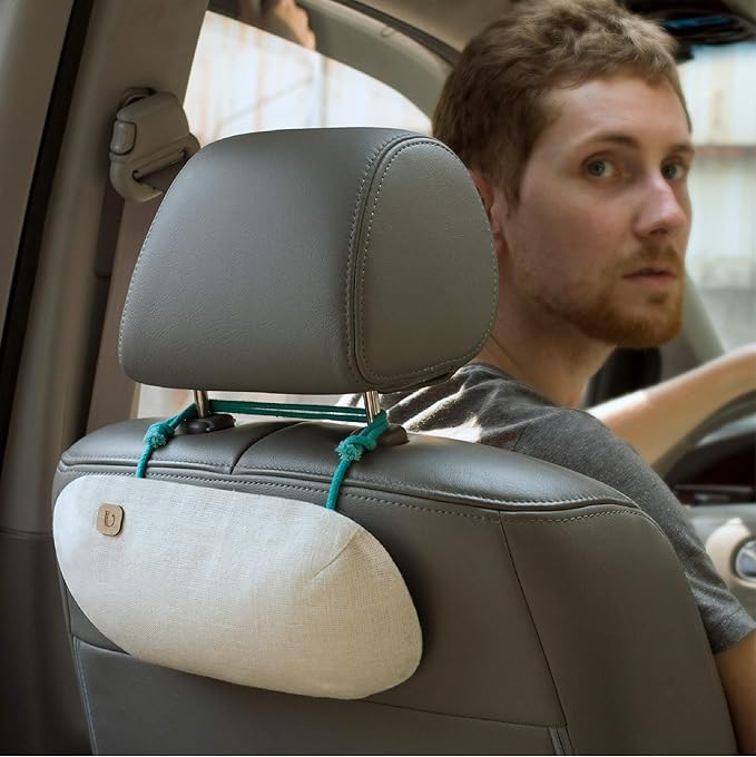 Car Air Freshener - Auto Odor Eliminator - 100% Activated Bamboo Charcoal Air Purifier, Ionizer - Absorb and Remove Smoke Smell - Fragrance-Free Deodorizer - Lasts 365+ Days [Classic Beige]