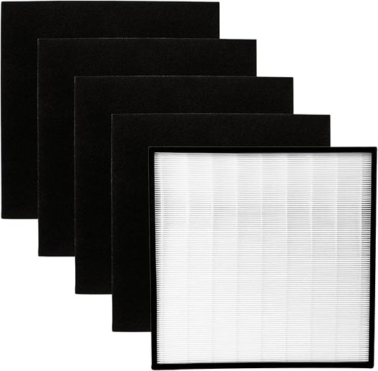 Nispira 1183050K WPPRO2000 Replacement Filter For Whirlpool Whispure Pro 2000 Air Purifier WPPRO2000B WPPRO2000P WPPRO2000M 1 HEPA + 4 Carbon Pre FIlter