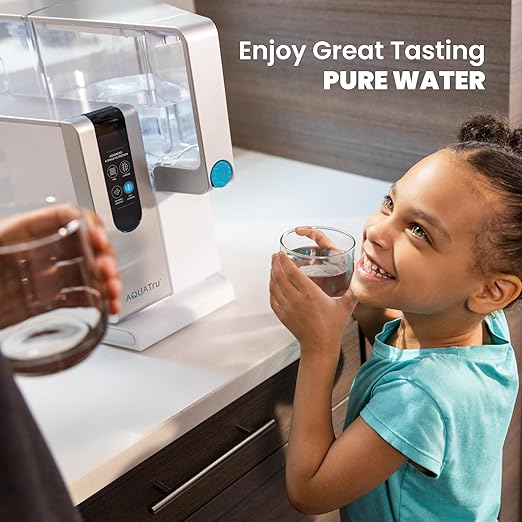AquaTru Classic Countertop Water Filtration Purification System for PFAS & Other Contaminants with Exclusive Ultra Reverse Osmosis Technology (No Installation Required) | BPA Free (AquaTru Classic)
