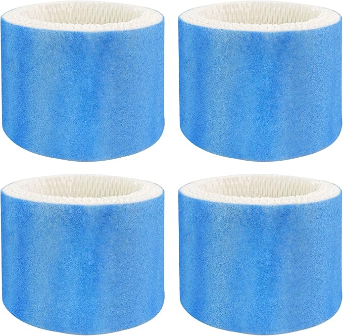 Funmit Humidifier Filters Replacement for Honeywell Humidifier Filter HAC-504 HAC-504AW and Honeywell Filter A, Replacement for Honeywell HCM-350 HCM-500 HCM600 Cool Mist Humidifiers, 4 Pack, Blue