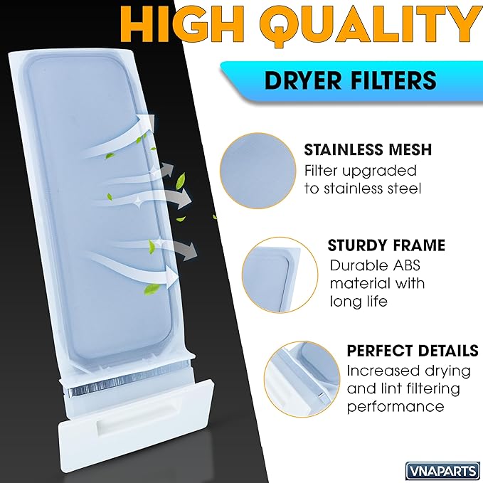 WED4815EW1 WED4800BQ1 MEDC215EW1 Dryer Lint Filter Screen for Whirlpool Maytag WED4800XQ0 WED4900XW0 WED5100VQ0 WED5200VQ01 WED5300VW0 WED5300SQ0 WED5100VQ1 MEDC200XW1 MEDC300BW0 MEDC400VW0 WED5200VQ1