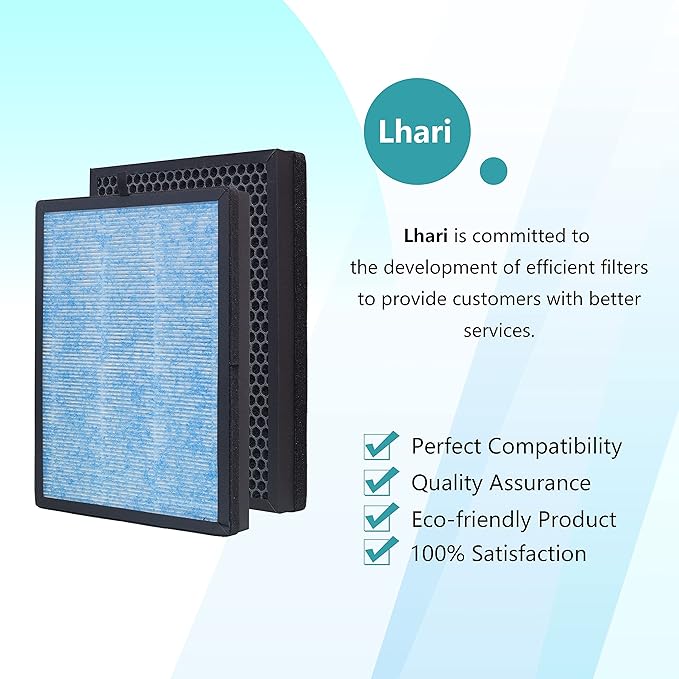 2-Pack AP1002 Replacement Filter AP1002-RF, Compatible with AIRTOK AP1002 Air Purifier and Airthereal Pure Morning APH230C Air Purifier, H13 True HEPA