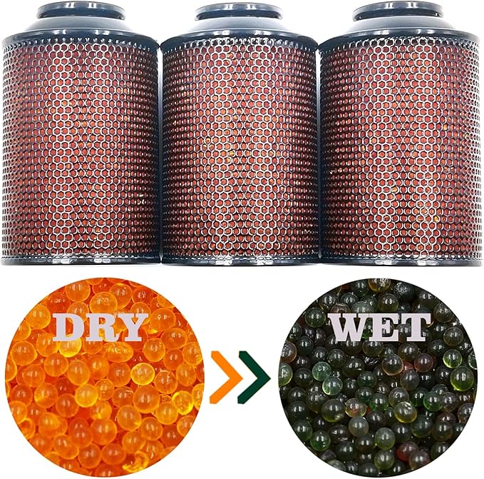 Gun Safe Dehumidifier, Moisture Absorbers for Safe, Storage, Closets & Cabinets, FULLBOW 200G Silica Gel Desiccant Dehumidifier (6 Units)