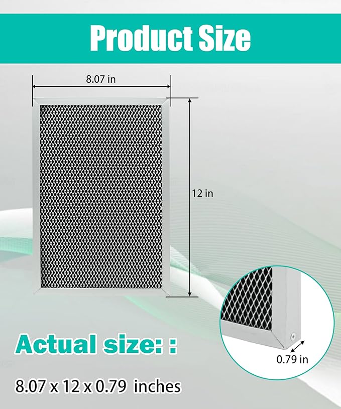 2 Packs Dehumidifier Replacement Filter MERV 8 Washable Compatible with AprilAire Whole-House Dehumidifiers 1820 1820Z E070 E070KZ E070KZM E070N E070T E070Z,Replace 5695