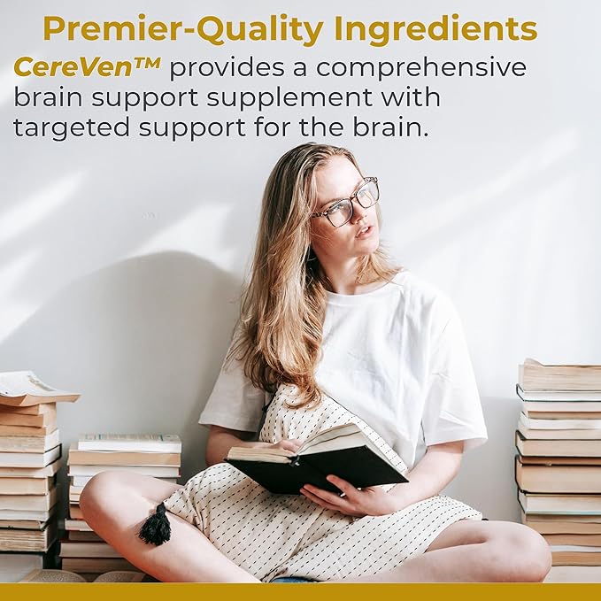 Premier Research Labs CereVen - Herbal Brain Supplement for Memory & Focus Featuring Rhodiola Rosea, Rhodiola Rosea Supplement for Brain Health Support - 60 Vegetarian Capsules