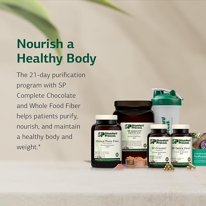 Standard Process Purification Kit with SP Complete & Whole-Food Fiber - Detox & Liver Support - Whole Food-Based Fiber Kit for Maintaining a Healthy Body - 21-Day Program - Chocolate