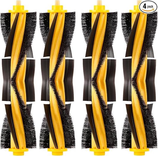 (4 Pieces) N10 Roller Brushes Main Brush Replacement Parts for Ecovacs DEEBOT OZMO N10 N10 Plus 920 950 T8 AIVI Max T9 T5 N5 N7 N8+ N8 Pro DX55 DX93 DJ65 Robot Vacuum