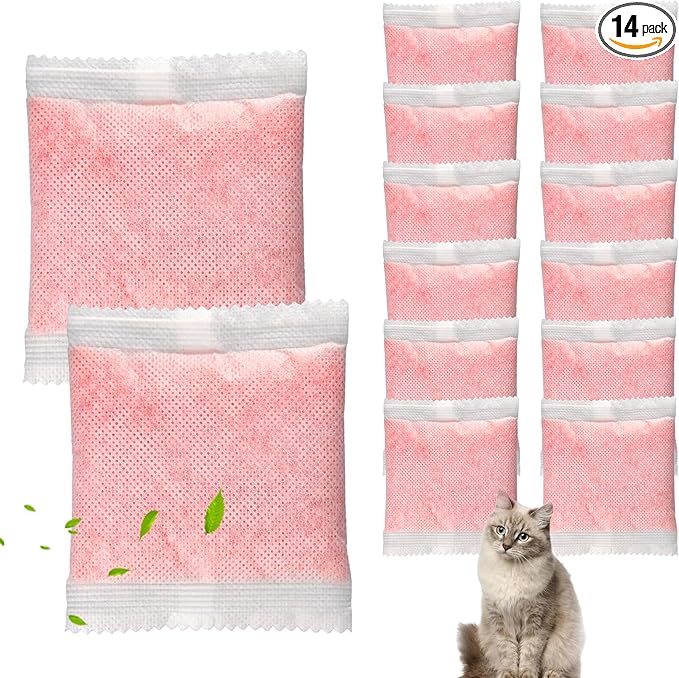 14 Pack Litter Robot Odor Eliminator Refills - Compatible with Whisker OdorTrap Pods, Fits Litter Robot 4 Filter Pockets & Litter Robot 3 Waste Drawers