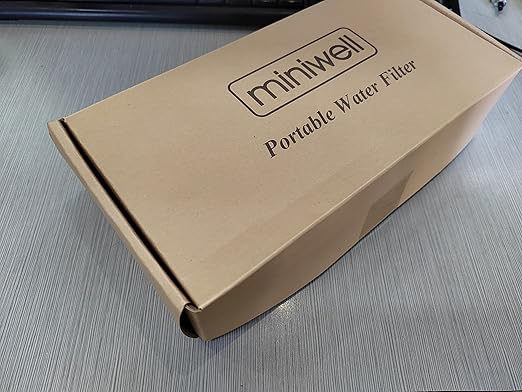 Miniwell Ultralight Gravity Water Filter Straw - Versatile Hiker Kit with Reservoir and Bottles. Emergency Hurricane Storm Supplies