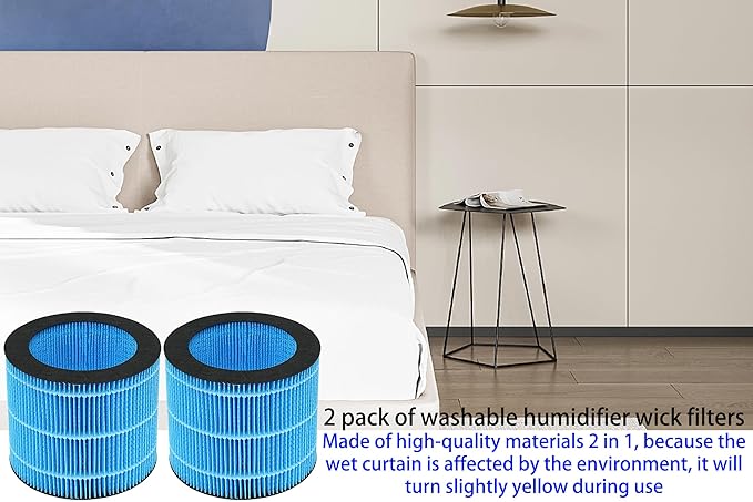 MIRO PRO Humidifier Wicking Filters for Afloia MIRO PRO, Kilo PRO Air Purifier Humidifier 2 in 1, 2 Pack