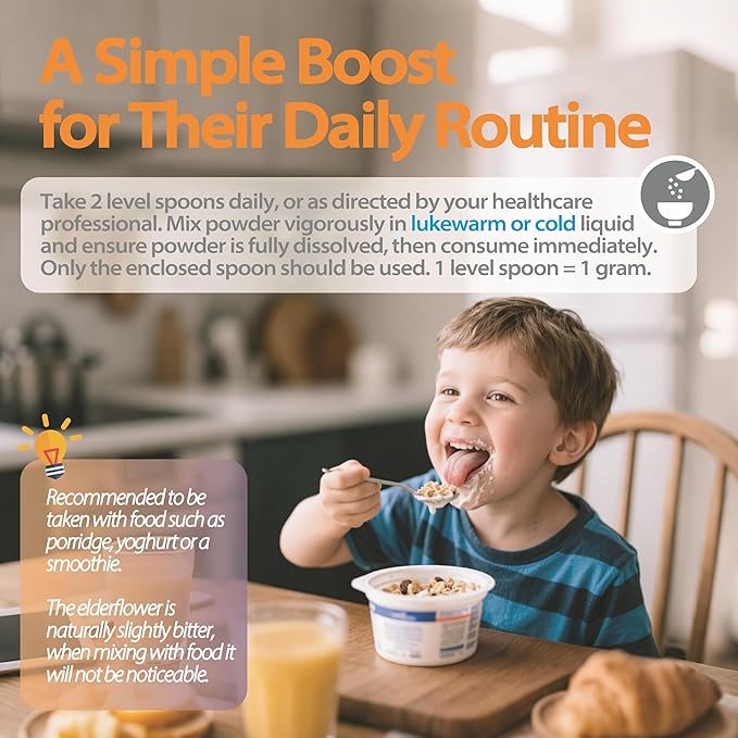 Life-Space Children Immune Support Probiotic, Clinically Proven to Relieve Common Cold Symptoms, 12 Billion CFU, 6 In1 Kids Probiotic for Digestive & Immune Health, 2 Month Serving, 60 Grams
