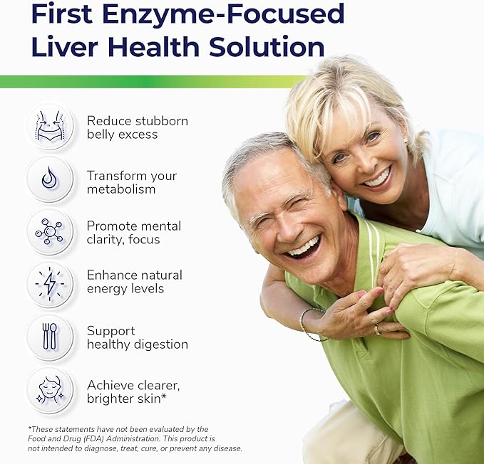 Vital Detox Liver Supplement - First Enzyme-Focused Liver Health Formula - Contains NAC with Milk Thistle, Sulforaphane, and More, 90 Servings