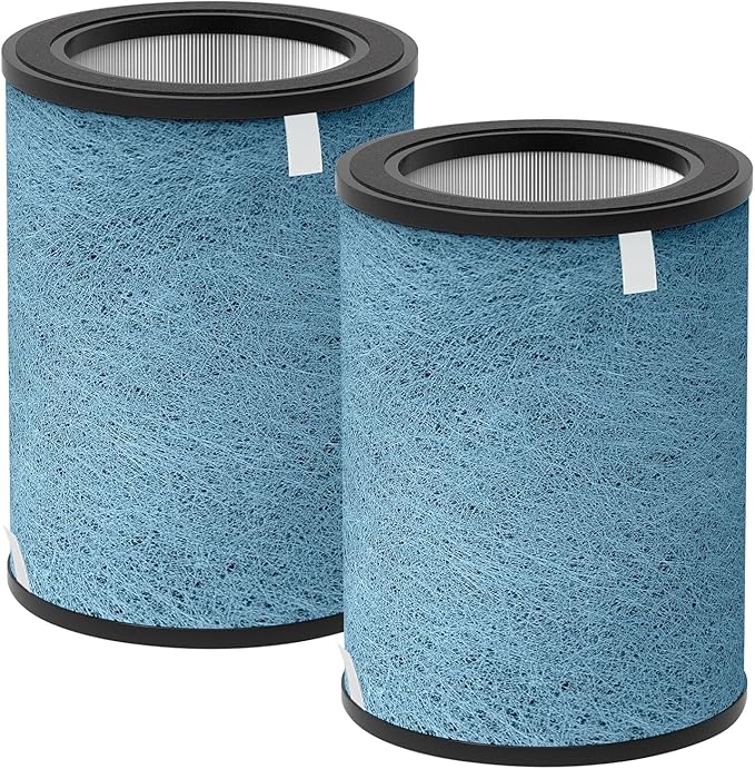 HP302 HP202 HC502 Replacement Filter Compatible with Shark HP200, HP300, HC500, UA & AP Series,3-in-1 H13 Grade True HEPA Filter,Part # HE2FKBAS,HE2FKBASMB,HE2FKPET,2 Pack