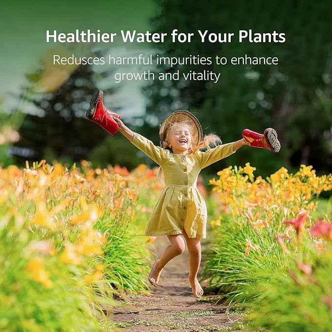 Filterlogic Garden Hose Water Filter, Compatible with Mist Cooling System, Improve Plants Health, Reduces Chlorine, Odor, Ideal for Gardening and Pets, Pack of 2