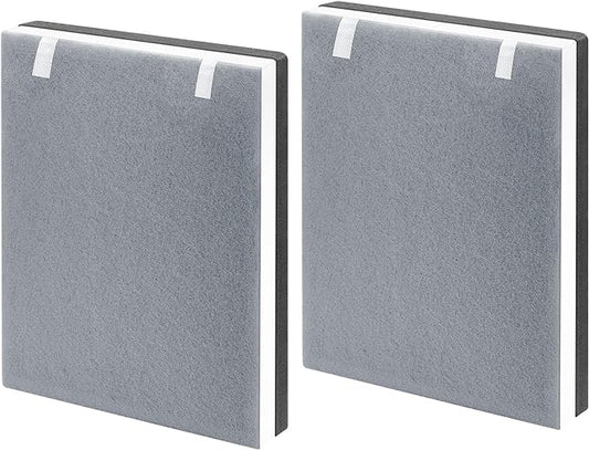 2 Pack Vital 100 Replacement Filter Compatible with LEVOIT Vital 100 Air Purifier, High-Efficiency Activated Carbon Filter Set, Part Number 100-RF
