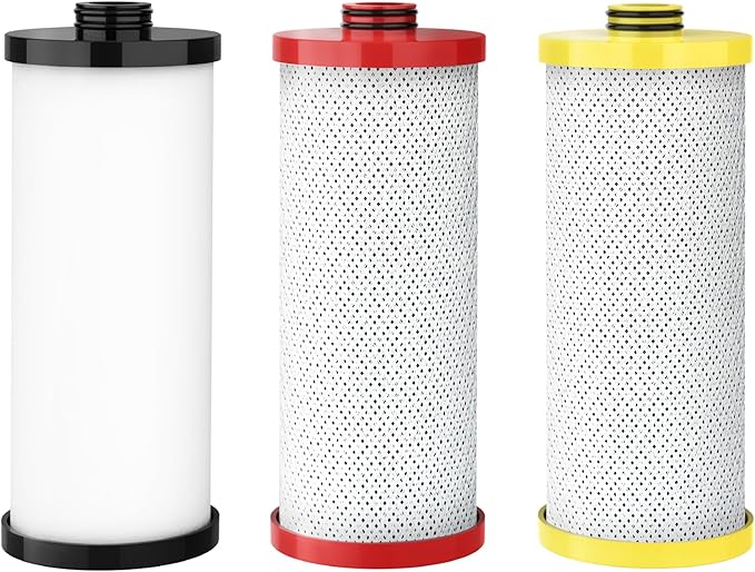 AQUA CREST WF52 Replacement for Aquasana® Under Sink Water Filter AQ-5300R, Aquasana® Filter Replacement, 600 Gallons, Pure, Tasty Water, 3 Count