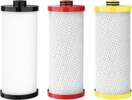 AQUA CREST WF52 Replacement for Aquasana® Under Sink Water Filter AQ-5300R, Aquasana® Filter Replacement, 600 Gallons, Pure, Tasty Water, 3 Count