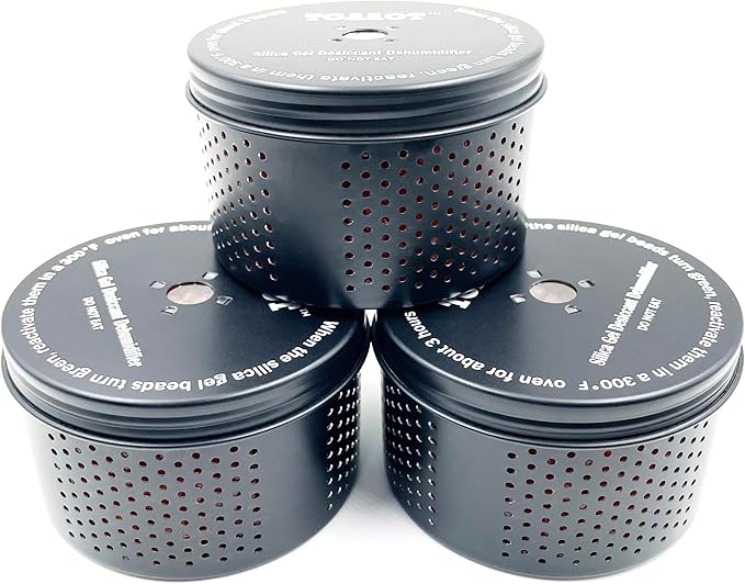 Gun Safe Dehumidifier, Moisture Absorbers, TOAAOT 200g Silica Gel Canister for Gun Case, Tool Box (3 Units)