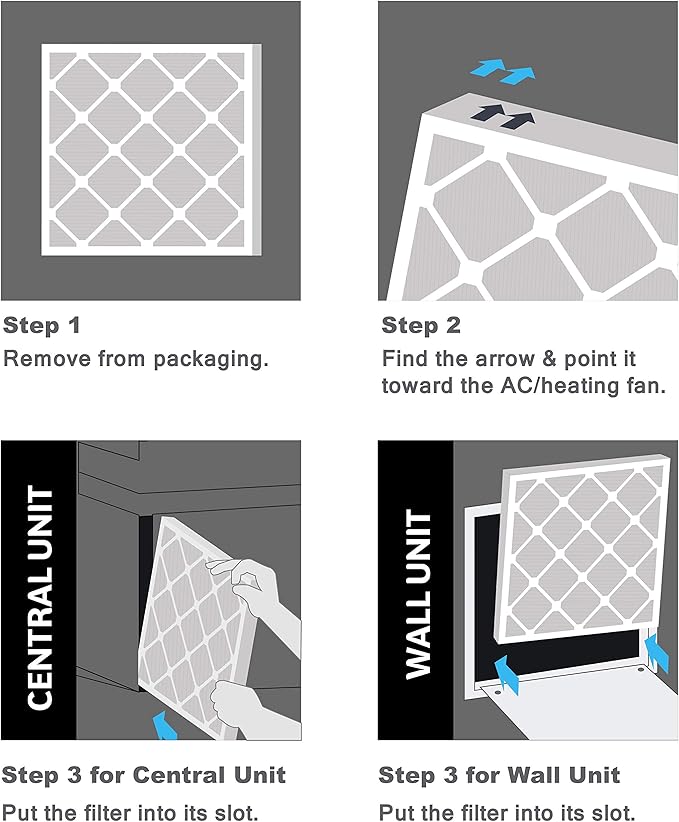 14x14x1 AC and Furnace Air Filter by Aerostar - MERV 11, Box of 2