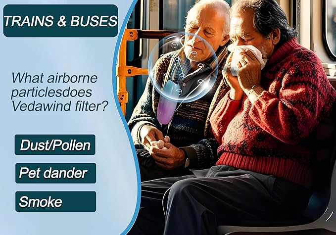 Portable Air Purifier-Wearable Personal Ionizer Necklace,Mini Size, High Gear Negative Ions Generator,Wearable for Travel, Airplane, Office, Outdoor Use, Home Rainbow