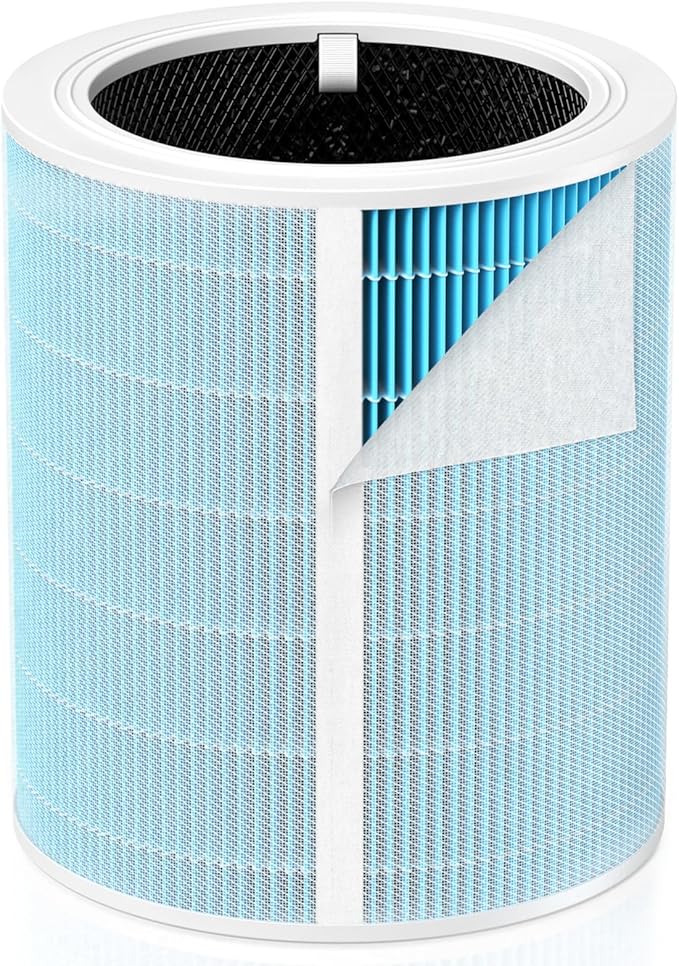 Core 600S Smoke Remover Replacement Filter for LEVOIT Core 600S & Core 600S-P Air Purifier, 3-in-1 High-Efficiency Activated Carbon Filter, Core 600S-RF-SR, 1 Pack, Blue