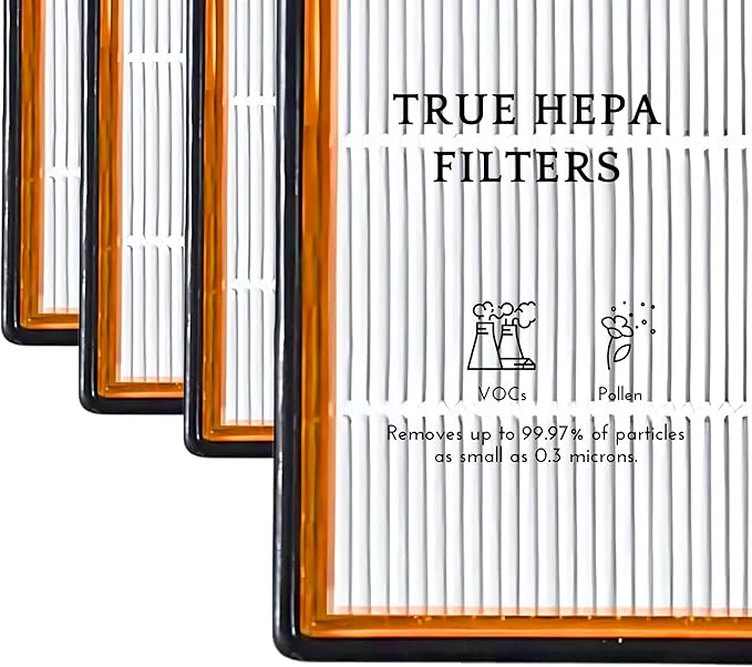 Nispira AER1 Filter Replacement for Holmes Air Purifier Smoke Grabber HAPF30AS-U4R HAPF30AT Odors Dust VOCs Remover 1.2 x 10 x 4.6 Inches, 2 Packs.