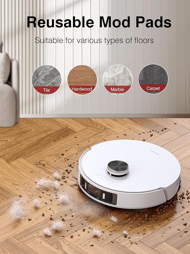 22 Pcs Accessories Kit for Dreame L10 Ultra/L10s Ultra/L10s Pro/L10s Pro Gen 2/L10 Prime/Xiaomi X10+/X20+ Vacuum Robot, 1 Main Brush, 4 Filters, 6 SideBrushes, 4Dust Bags, 6Mop Pads, 1Cleaning Brush